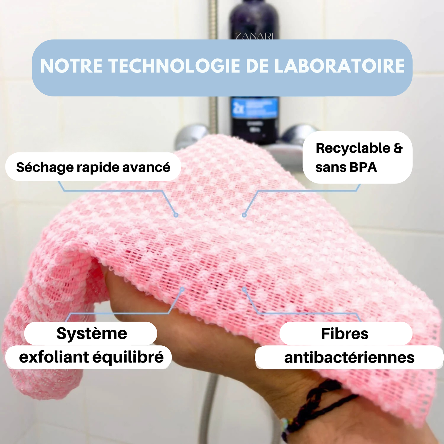 Serviette Exfoliante Corps Samaya