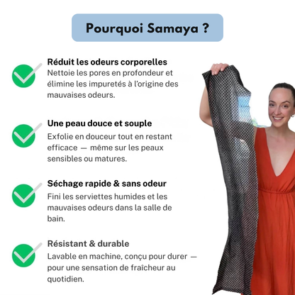 Serviette Exfoliante Corps Samaya